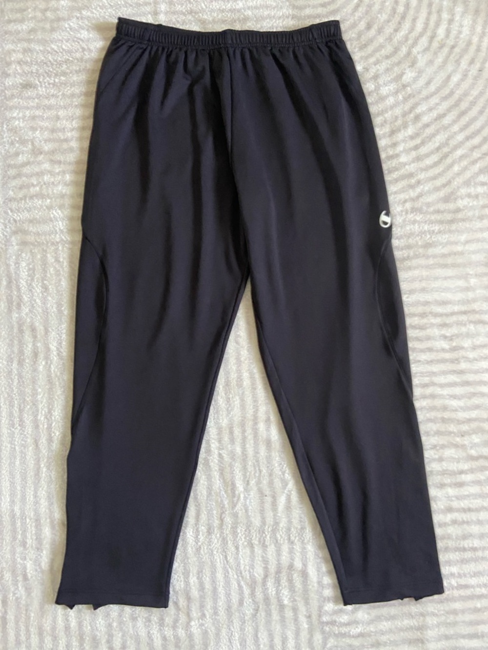 Champion Black men Sweatpants with Logo